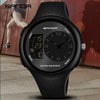 Men's Waterproof Multifunctional Luminous Outdoor Sports Watch With Resin Case And Mineral Strengthened Glass Mirror Round Dial