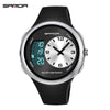 Men's Waterproof Multifunctional Luminous Outdoor Sports Watch With Resin Case And Mineral Strengthened Glass Mirror Round Dial
