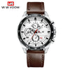 Men's Waterproof Outdoor Sports Casual Watch With Microfiber Strap And Round Dial
