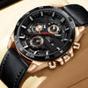 Men's Waterproof Outdoor Sports Casual Watch With Microfiber Strap And Round Dial