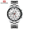 Men's Waterproof Outdoor Sports Casual Watch With Microfiber Strap And Round Dial