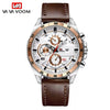 Men's Waterproof Outdoor Sports Casual Watch With Microfiber Strap And Round Dial
