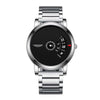 Men's Waterproof Ultrathin Quartz Watch With Stainless Steel Strap Alloy Case And Round Dial