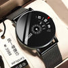 Men's Waterproof Watches Automatic Movement Leisure Style Round Dial Steel Case Mineral Strengthened Glass Mirror