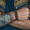 Men's Woven Bracelet Stone Geometric Manual Style Tiger Eye Stone Black Agate