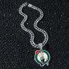 Men's Zinc Alloy Cuban Chain Hiphop Style Cartoon Characters Pendant Necklace With Electroplating