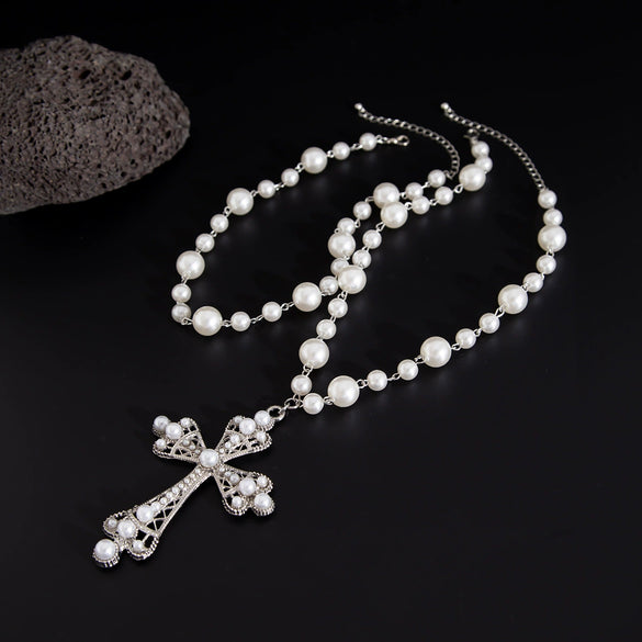 Men's Zinc Alloy Geometric Cross Handmade Necklace
