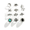 Men's Zinc Alloy Geometric Gem Ring With Electroplating