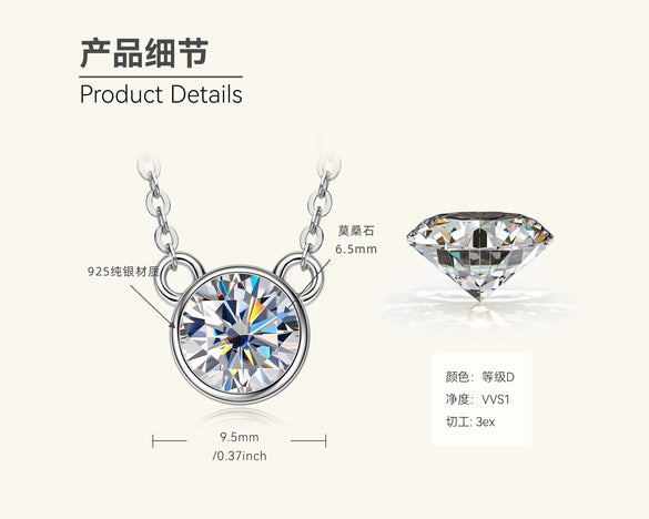 Mermaid Tear Necklace 925 Sterling Silver Geometric Fishing Line Chain Gold Plated Women's