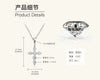 Mermaid Tear Necklace 925 Sterling Silver Geometric Fishing Line Chain Gold Plated Women's