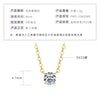 Mermaid Tears Necklace Moissanite Clavicle Chain S925 Sterling Silver Geometric Style
