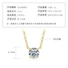 Mermaid Tears Necklace Moissanite Clavicle Chain S925 Sterling Silver Geometric Style