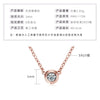 Mermaid Tears Necklace Moissanite Clavicle Chain S925 Sterling Silver Geometric Style
