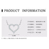 Mermaid Tears Necklace Moissanite Clavicle Chain S925 Sterling Silver Geometric Style