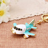 Metal Airplane Cute Style Keychain For Women