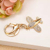 Metal Airplane Cute Style Keychain For Women