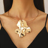 Metal Alloy Geometric Pleated Style Electroplating Earrings And Necklace Accessories For Women