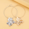 Metal Alloy Geometric Pleated Style Electroplating Earrings And Necklace Accessories For Women