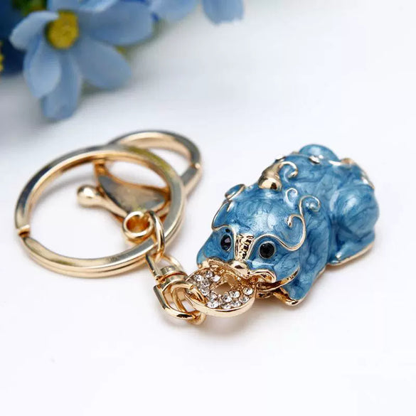 Metal And Zinc Alloy Pastoral Style Pea Pod Car Keychain For Women