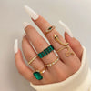 Metal Animal Butterfly Opening Stacked Joint Ring Electroplated Unisex