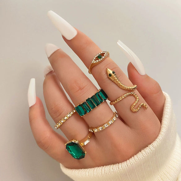 Metal Animal Butterfly Opening Stacked Joint Ring Electroplated Unisex