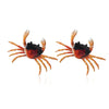 Metal Animal Crab Electroplated Earrings And Necklace Set For Women