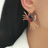 Metal Animal Crab Electroplated Earrings And Necklace Set For Women