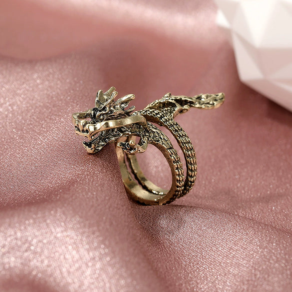Metal Animal Ring For Women Retro Fashion Electroplating