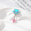 Metal Animal Zodiac Electroplated Cat Claw Cartilage Piercing Jewelry