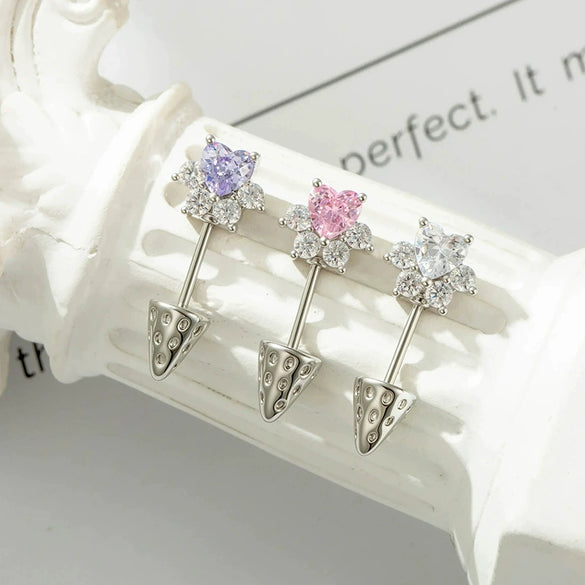 Metal Animal Zodiac Style Electroplated Personality Piercing Jewelry For Women