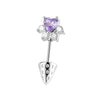 Metal Animal Zodiac Style Electroplated Personality Piercing Jewelry For Women