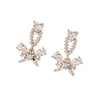 Metal Animals Zodiac Butterfly Pendant Earrings Electroplated Titanium Steel For Women