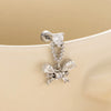 Metal Animals Zodiac Butterfly Pendant Earrings Electroplated Titanium Steel For Women