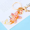 Metal Arowana Car Keychain Cute Key Chain Ring For Men And Women With Crystal As Gift