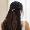 Metal Asymmetrical Geometric Square Hairpin With Electroplating For Women
