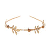 Metal Baroque Tree Leaf Headband For Women Electroplated Hair Accessories