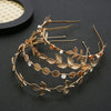 Metal Baroque Tree Leaf Headband For Women Electroplated Hair Accessories