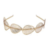 Metal Baroque Tree Leaf Headband For Women Electroplated Hair Accessories
