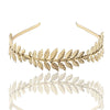 Metal Baroque Tree Leaf Headband For Women Electroplated Hair Accessories