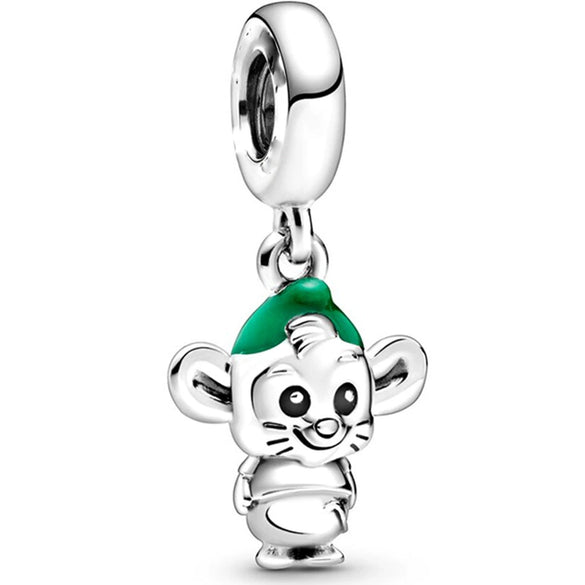Metal Bead Bracelet With Hot Air Balloon Pendant Electroplating Totem Pattern Cute Fashion Cartoon Style