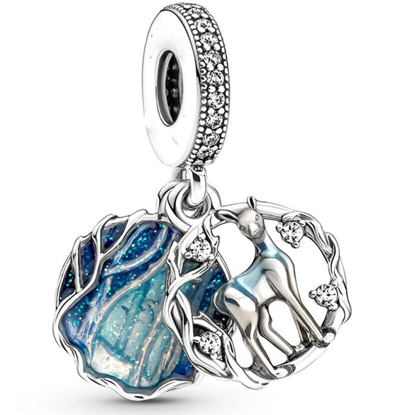 Metal Bead Bracelet With Hot Air Balloon Pendant Electroplating Totem Pattern Cute Fashion Cartoon Style
