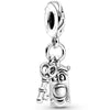 Metal Bead Bracelet With Hot Air Balloon Pendant Electroplating Totem Pattern Cute Fashion Cartoon Style