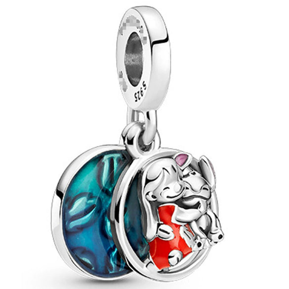 Metal Bead Bracelet With Hot Air Balloon Pendant Electroplating Totem Pattern Cute Fashion Cartoon Style