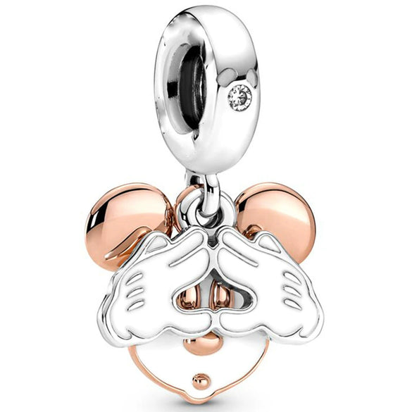 Metal Bead Bracelet With Hot Air Balloon Pendant Electroplating Totem Pattern Cute Fashion Cartoon Style