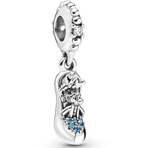 Metal Bead Bracelet With Hot Air Balloon Pendant Electroplating Totem Pattern Cute Fashion Cartoon Style