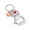 Metal Beer Bottle Opener Key Ring Creative Modern Art Style
