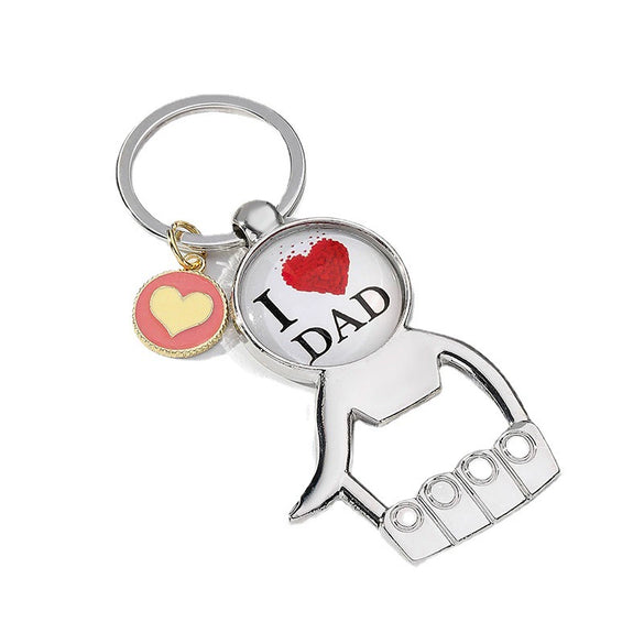 Metal Beer Bottle Opener Key Ring Creative Modern Art Style