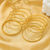 Metal Bohemian Retro Exaggerated Mix And Match Hollow Love Geometric Iron Electroplated Bracelet Jewelry