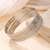 Metal Bohemian Retro Exaggerated Mix And Match Hollow Love Geometric Iron Electroplated Bracelet Jewelry