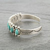 Metal Bohemian Style Turquoise Open Electroplated Bracelet With Retro Pattern For Female